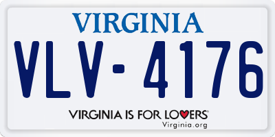 VA license plate VLV4176