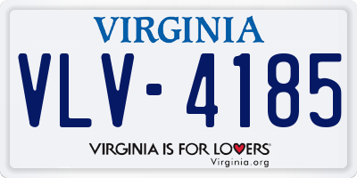 VA license plate VLV4185