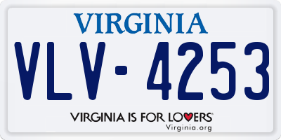 VA license plate VLV4253