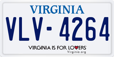 VA license plate VLV4264