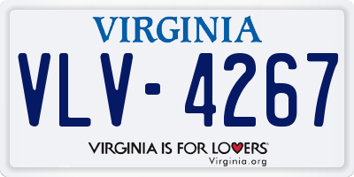 VA license plate VLV4267
