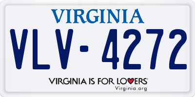 VA license plate VLV4272