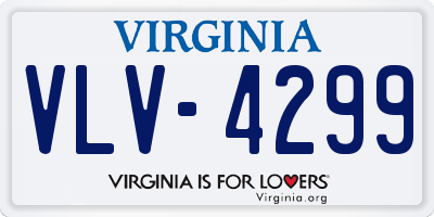 VA license plate VLV4299