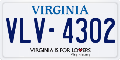 VA license plate VLV4302