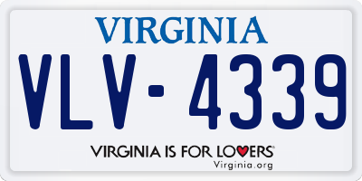 VA license plate VLV4339