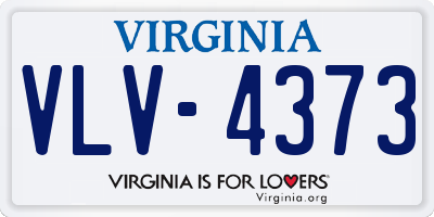VA license plate VLV4373