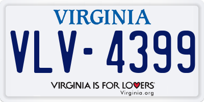 VA license plate VLV4399