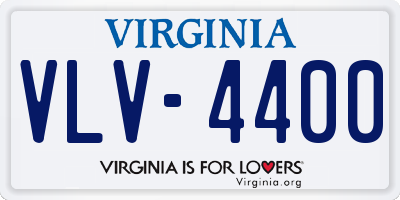 VA license plate VLV4400