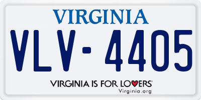 VA license plate VLV4405