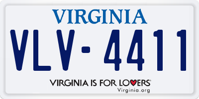 VA license plate VLV4411