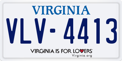 VA license plate VLV4413