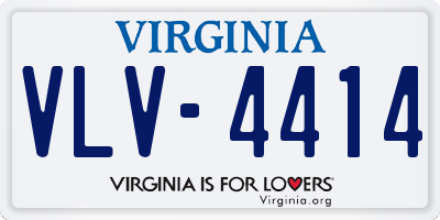 VA license plate VLV4414