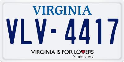 VA license plate VLV4417