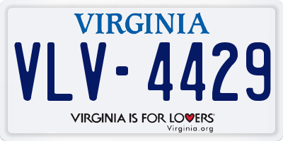 VA license plate VLV4429