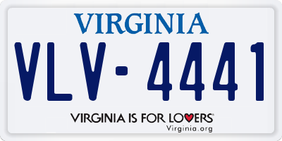 VA license plate VLV4441
