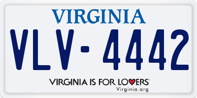 VA license plate VLV4442