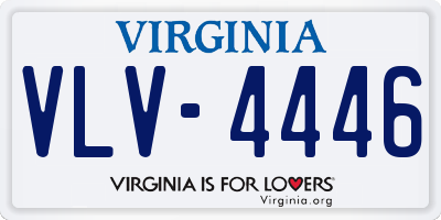 VA license plate VLV4446
