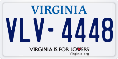 VA license plate VLV4448