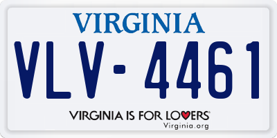 VA license plate VLV4461