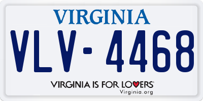 VA license plate VLV4468