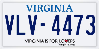 VA license plate VLV4473