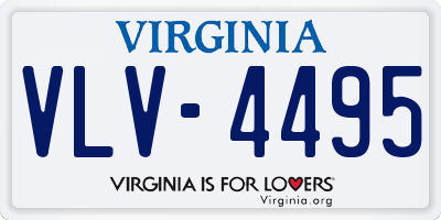 VA license plate VLV4495