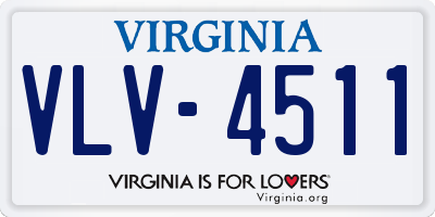 VA license plate VLV4511