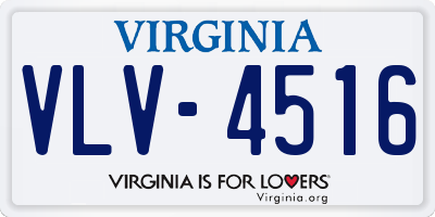 VA license plate VLV4516