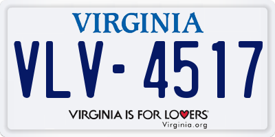 VA license plate VLV4517