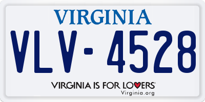 VA license plate VLV4528