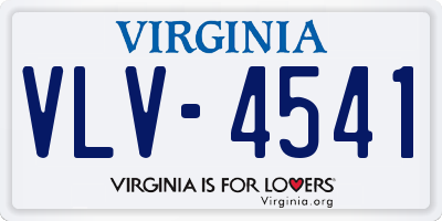 VA license plate VLV4541