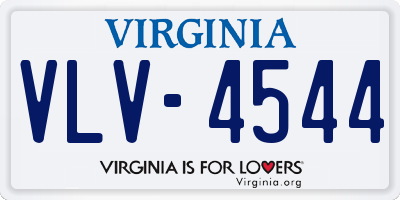 VA license plate VLV4544