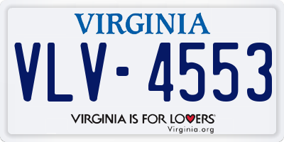 VA license plate VLV4553