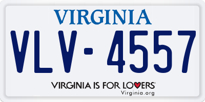 VA license plate VLV4557