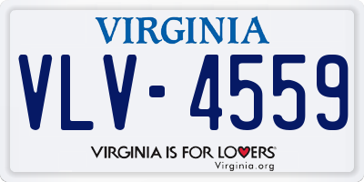 VA license plate VLV4559