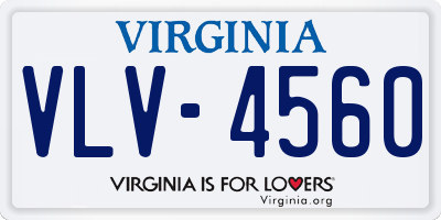 VA license plate VLV4560