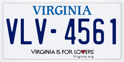 VA license plate VLV4561