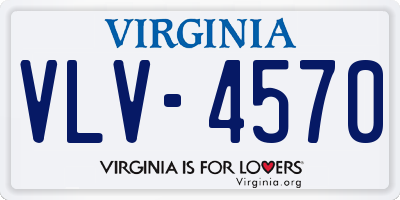 VA license plate VLV4570