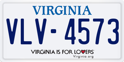 VA license plate VLV4573