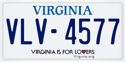 VA license plate VLV4577