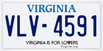 VA license plate VLV4591