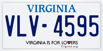 VA license plate VLV4595