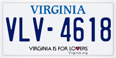 VA license plate VLV4618