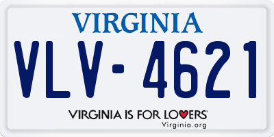 VA license plate VLV4621