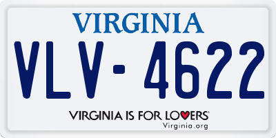 VA license plate VLV4622