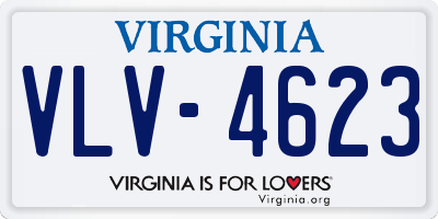 VA license plate VLV4623