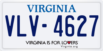 VA license plate VLV4627