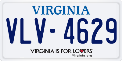 VA license plate VLV4629