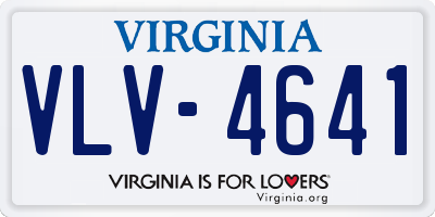 VA license plate VLV4641