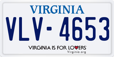 VA license plate VLV4653